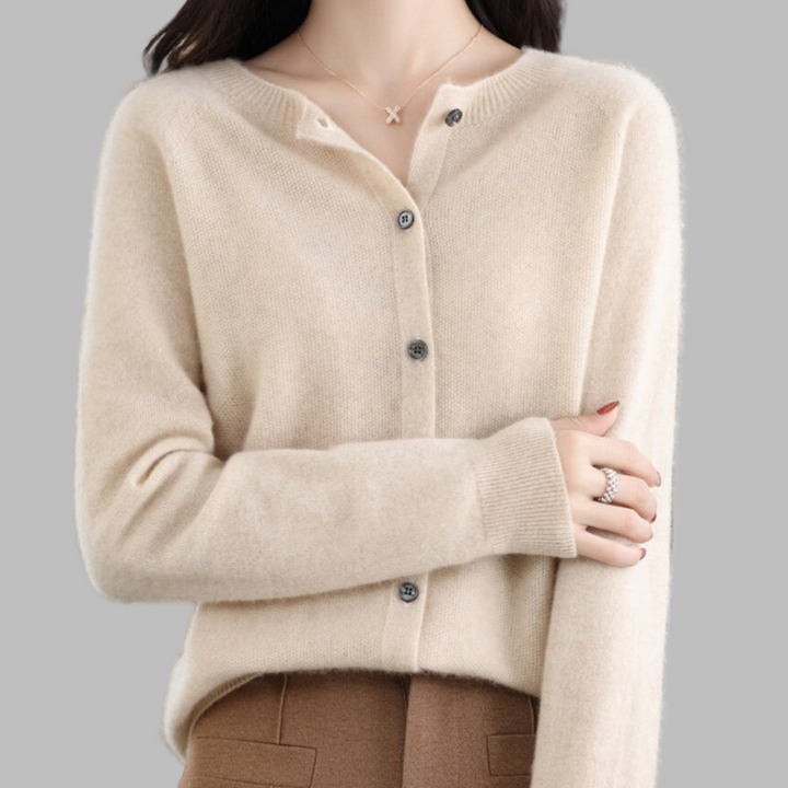 Dámský cardigan s O-krkem