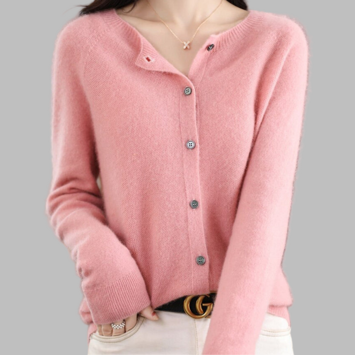 Dámský cardigan s O-krkem
