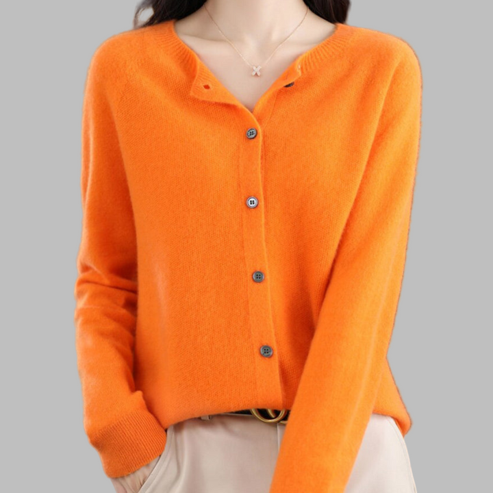 Dámský cardigan s O-krkem