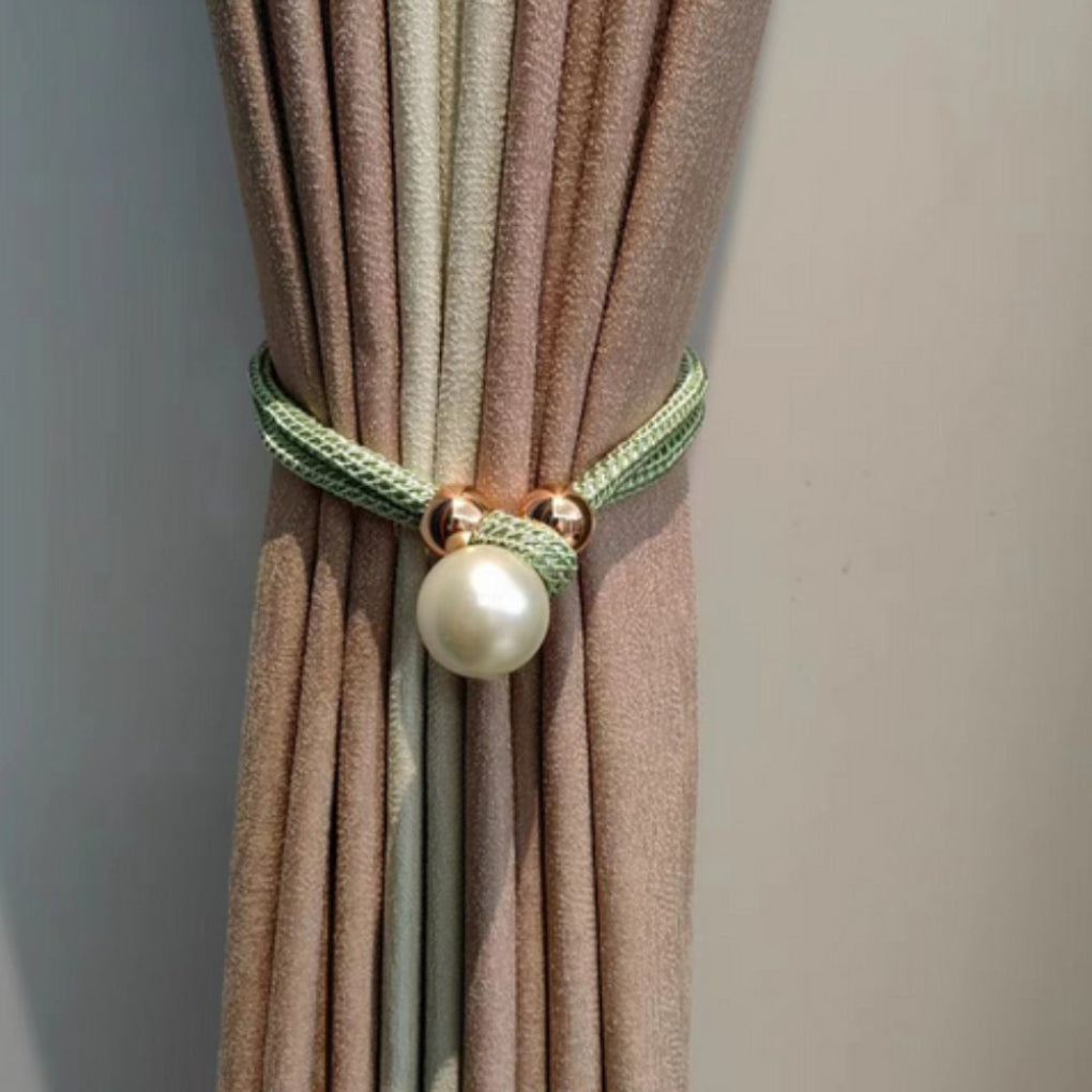 Lesklý Elegantní 2-Dílný Sada Zavazování Závěsů