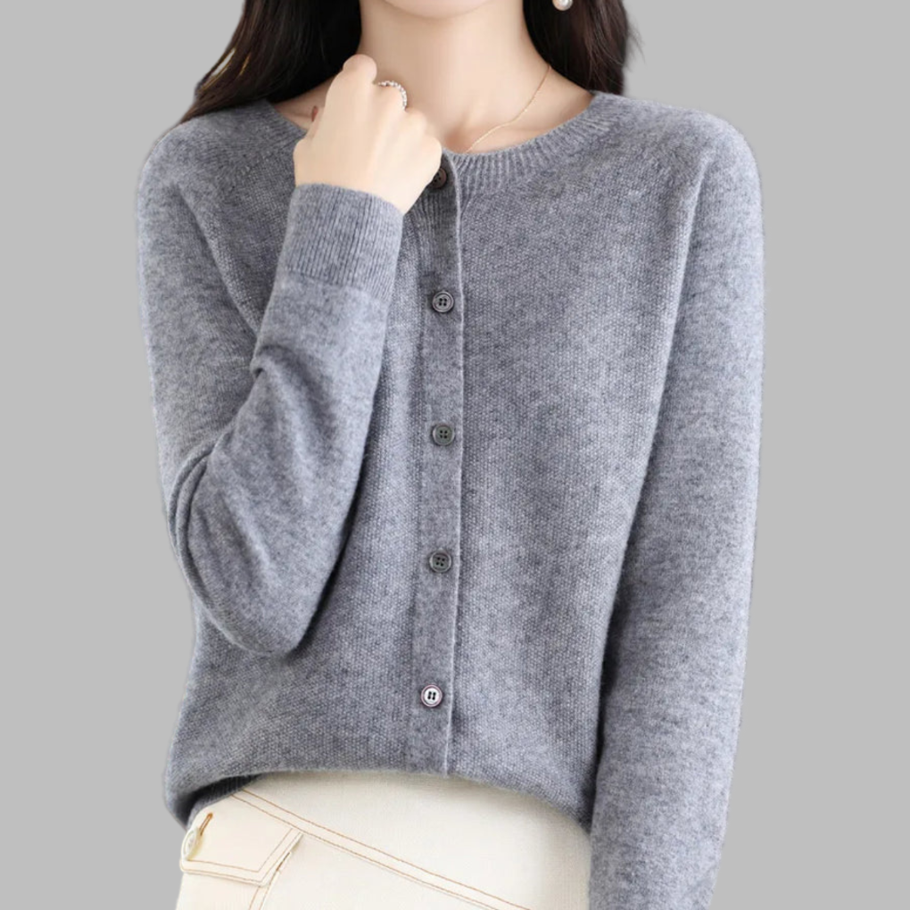 Dámský cardigan s O-krkem