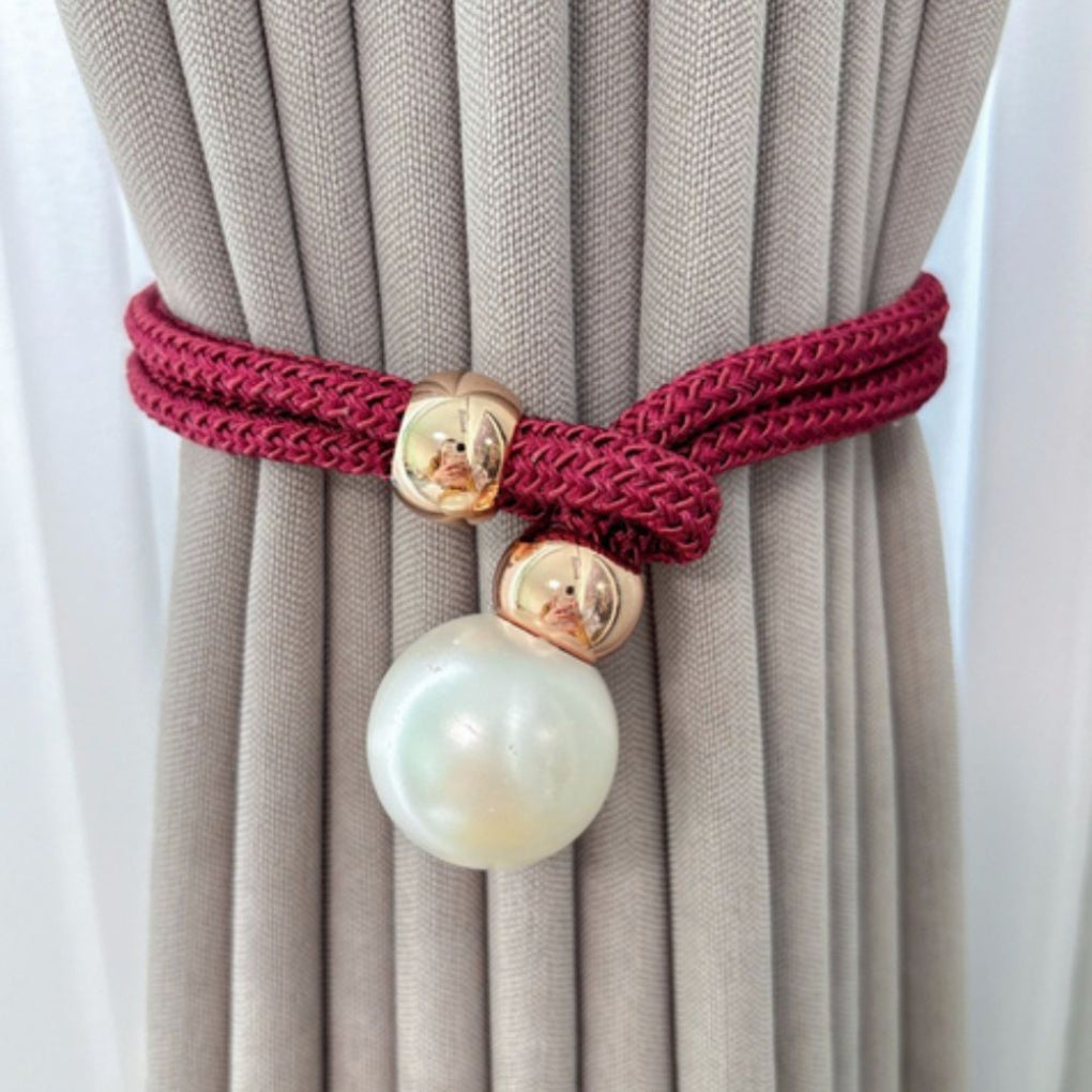 Lesklý Elegantní 2-Dílný Sada Zavazování Závěsů