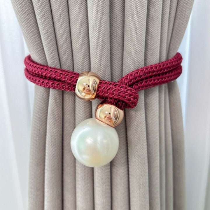 Lesklý Elegantní 2-Dílný Sada Zavazování Závěsů