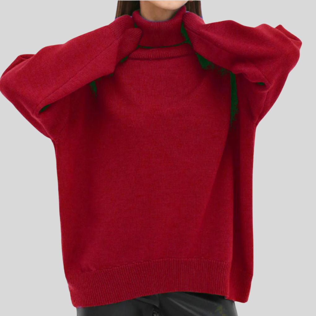 Moderní rollneck svetr pro ženy – Vylepšená zateplená vrstva