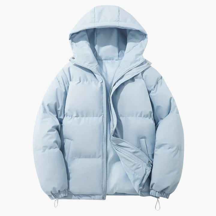 Dámská kapucňová bunda – styl se zipem vpředu