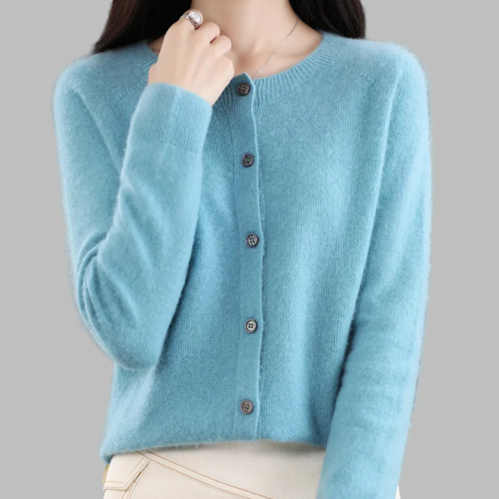 Dámský cardigan s O-krkem