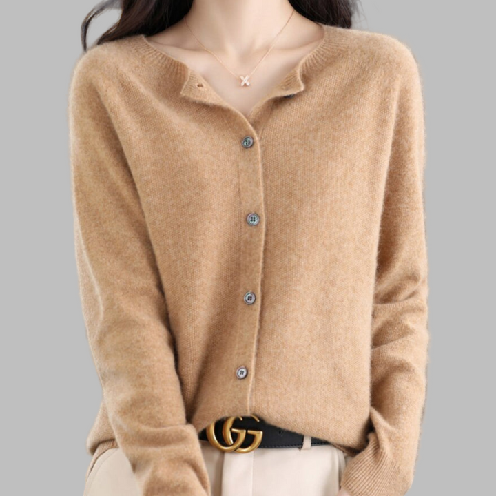 Dámský cardigan s O-krkem