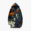 Unisex Kapucový Zip Svetř s Designem Tisku Kočky