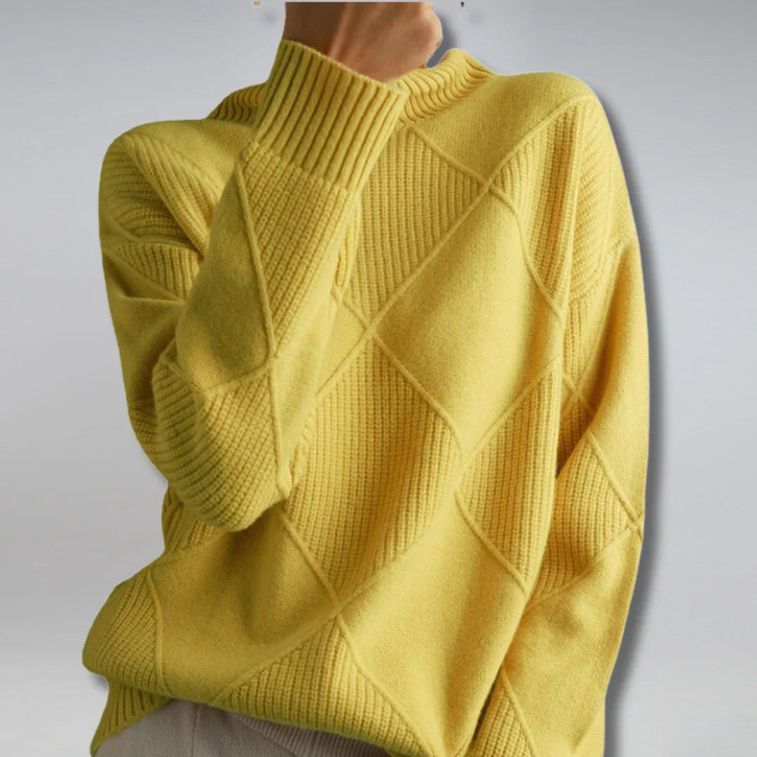 Dámský Turtleneck Svetr – Měkký Pletený s Klasickým Půvabem