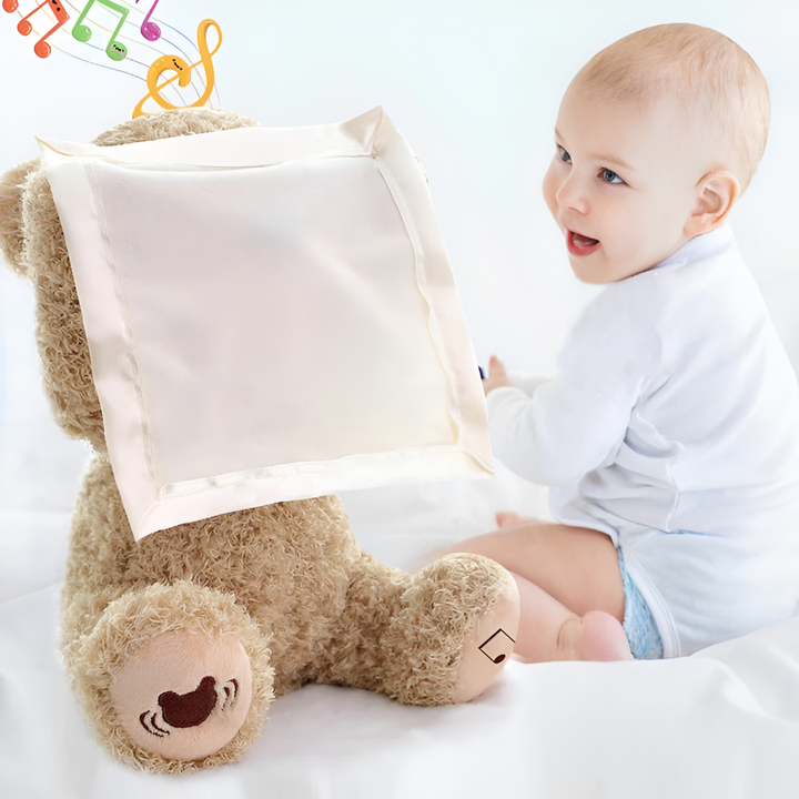Peek-A-Boo-Medvidek - Interaktivní Měkká Hračka
