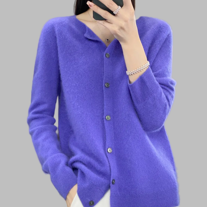 Dámský cardigan s O-krkem
