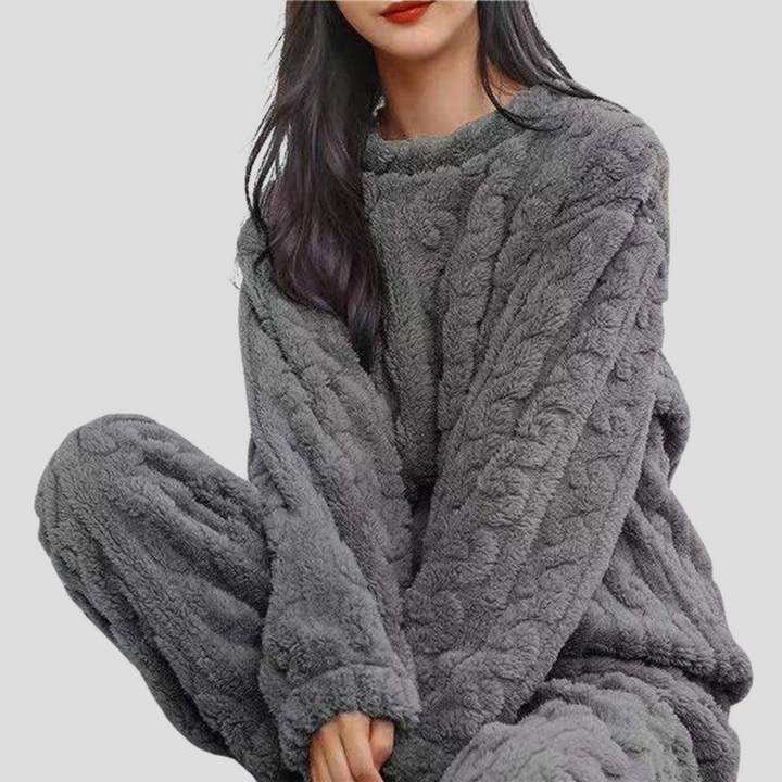 Dámská fleece pyžamová sada