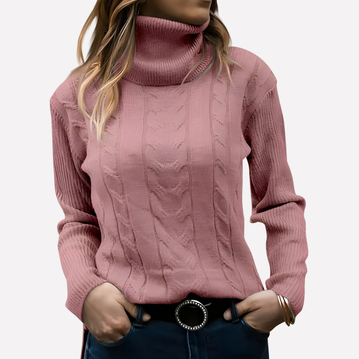 Dámský turtleneck pulover – Uvolněný každodenní styl