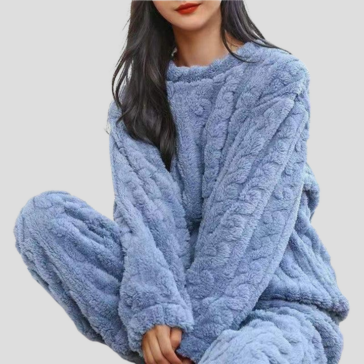 Dámská fleece pyžamová sada