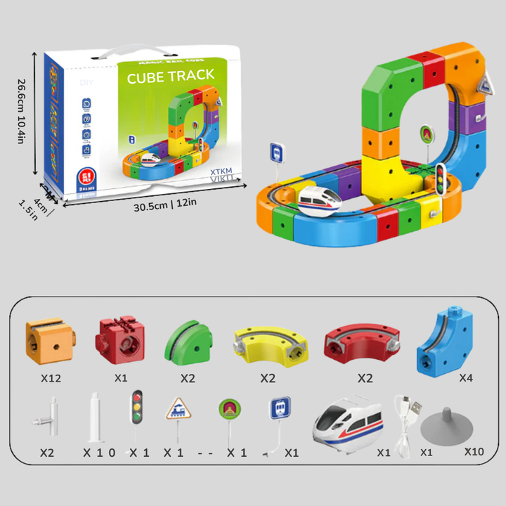 Mechanická 3D vlaková stavebnice