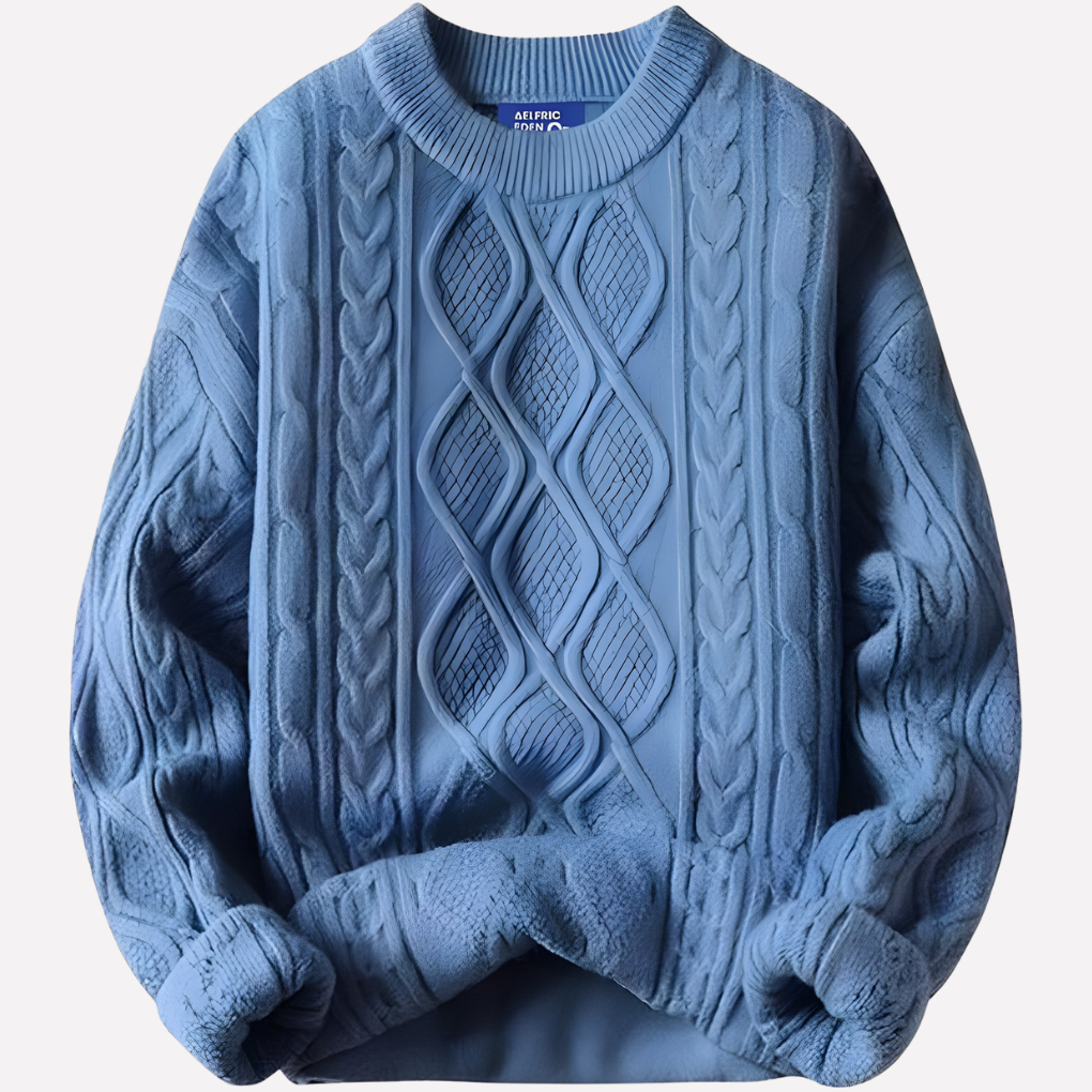 Dámský vintage svetr s kulatým výstřihem z 90. let