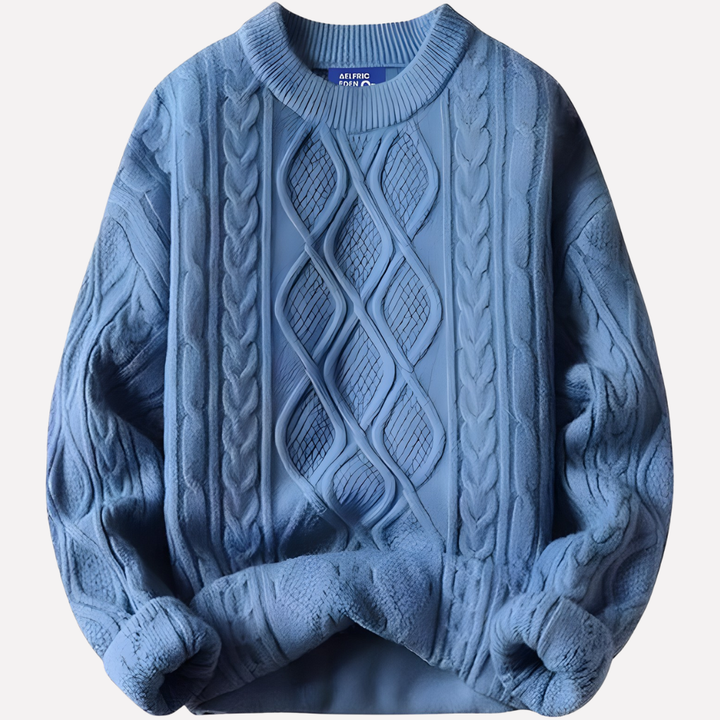 Dámský vintage svetr s kulatým výstřihem z 90. let
