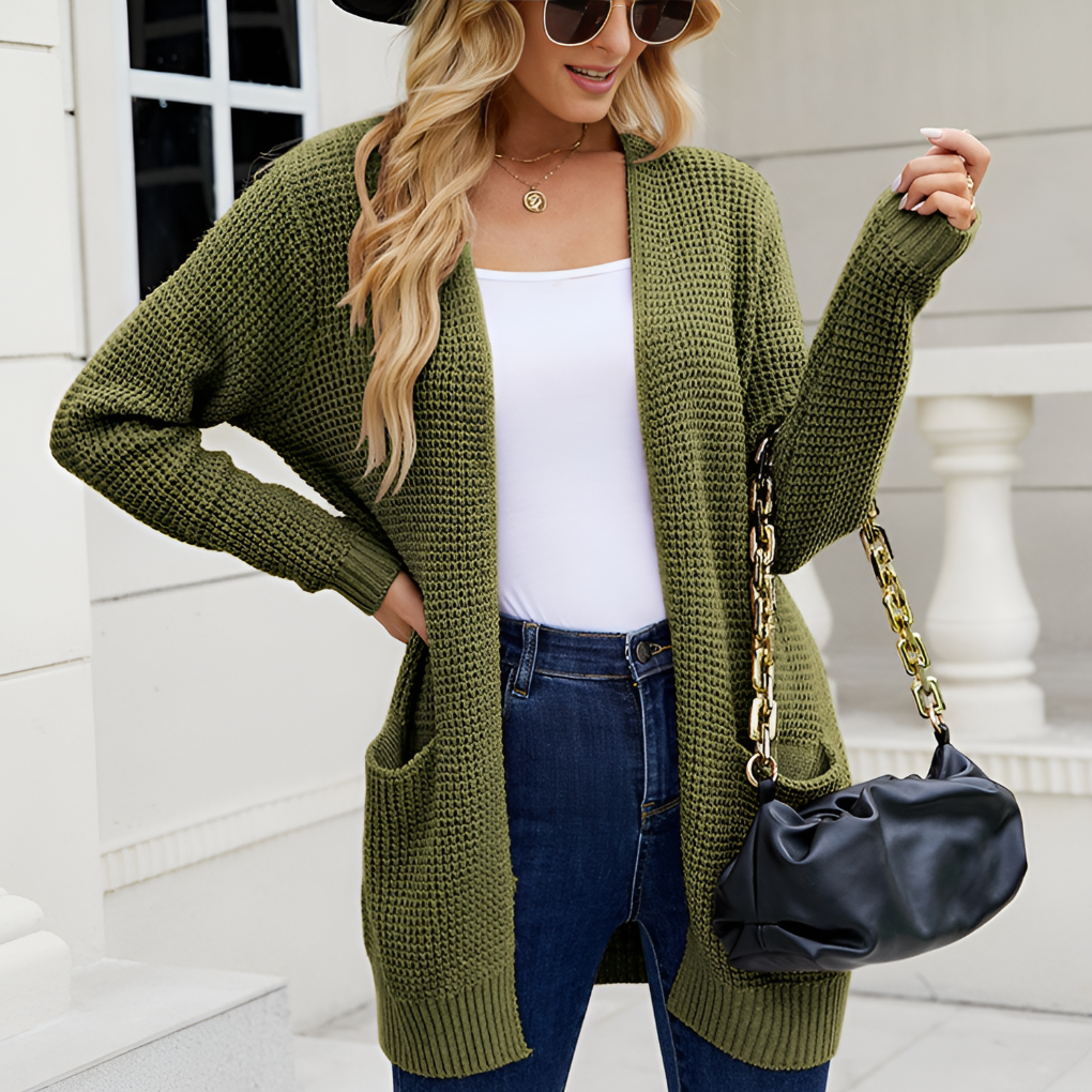 Dlouhý Rukáv Cardigan pro Ženy | Klasický Styl
