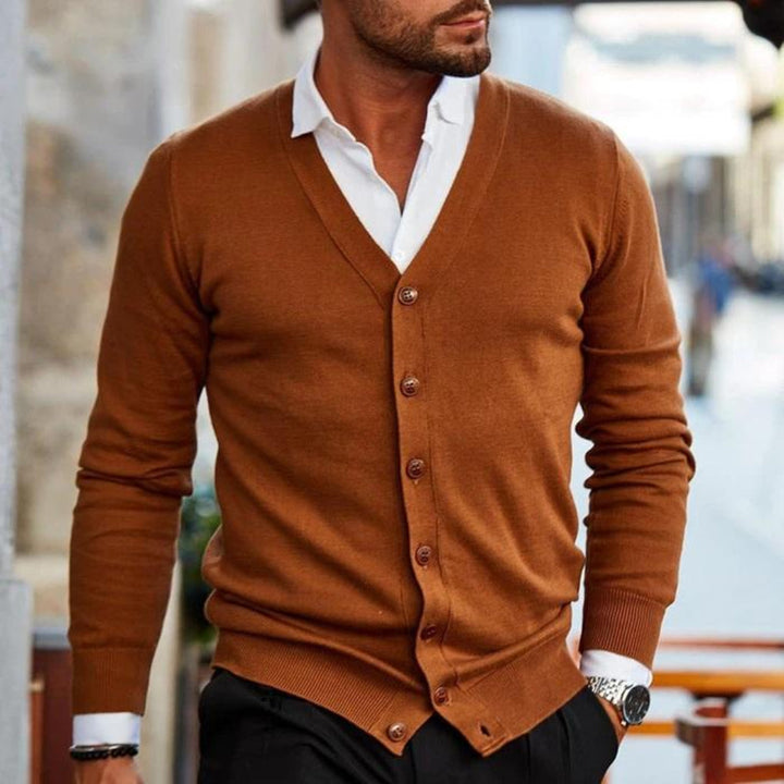 Bavlněný pánský cardigan v neformálním stylu