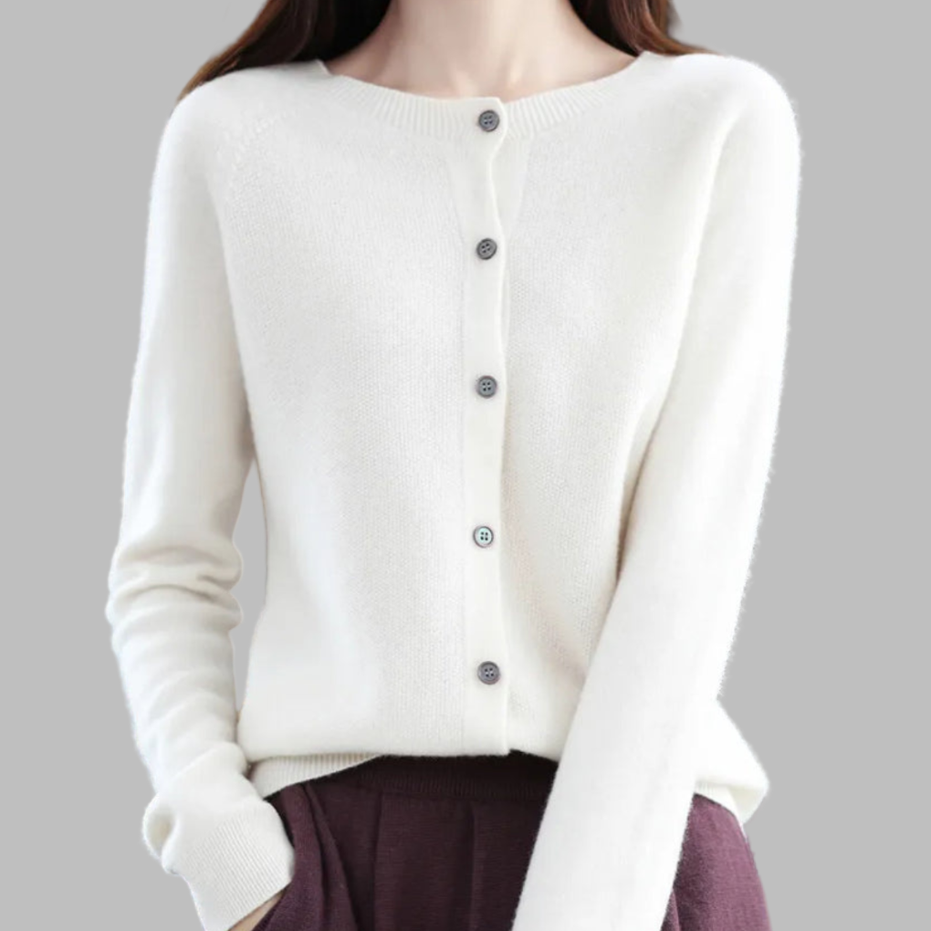 Dámský cardigan s O-krkem