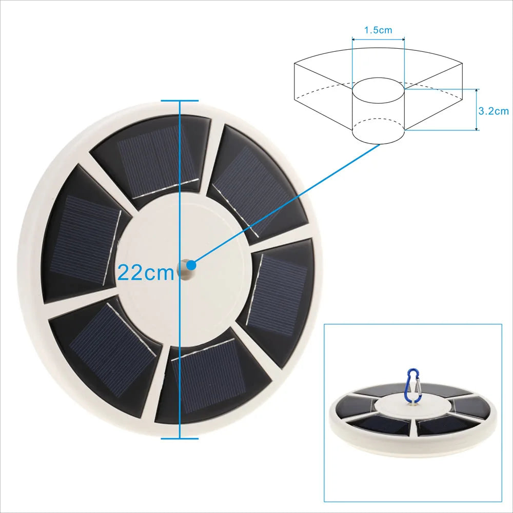 26 LED Solární Napájení Vlajkový Sloup Světlo