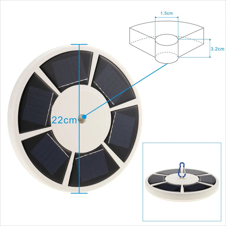 26 LED Solární Napájení Vlajkový Sloup Světlo