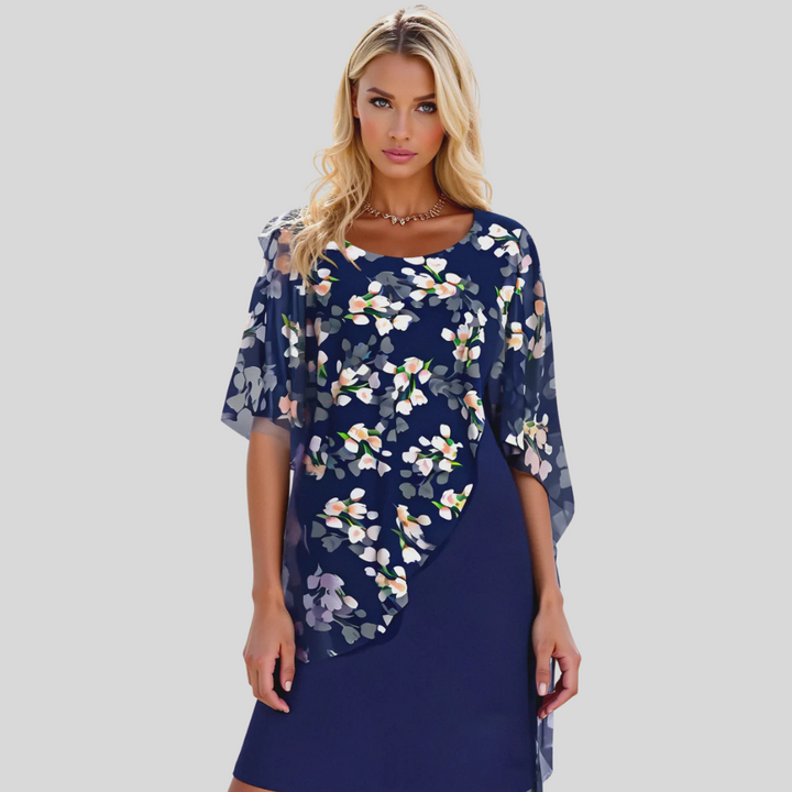 Elegantní květinové šifonové šaty – Gracilní styl s femininními tisky