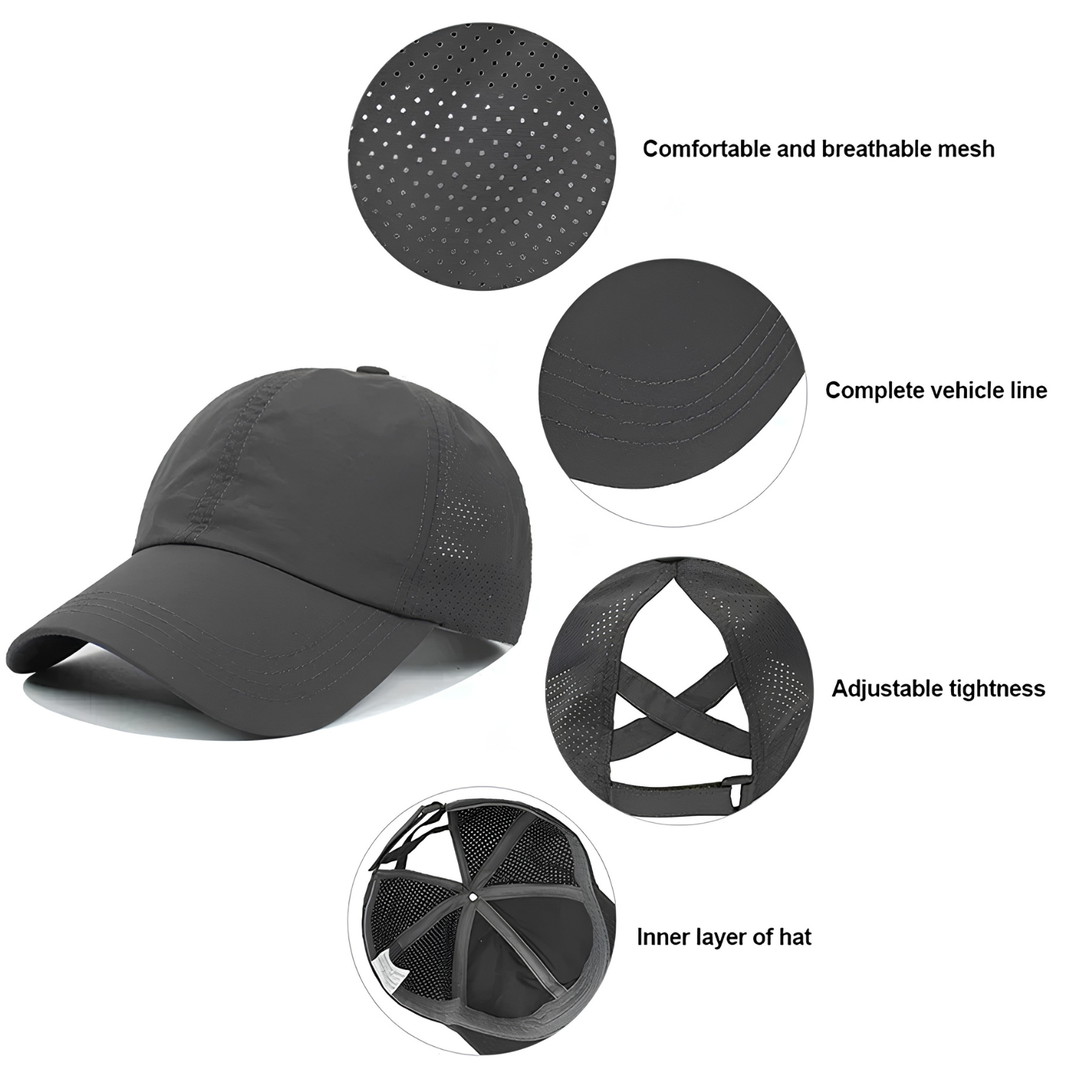 Prodyšná unisex mesh sportovní baseballová čepice s nastavitelným uchycením