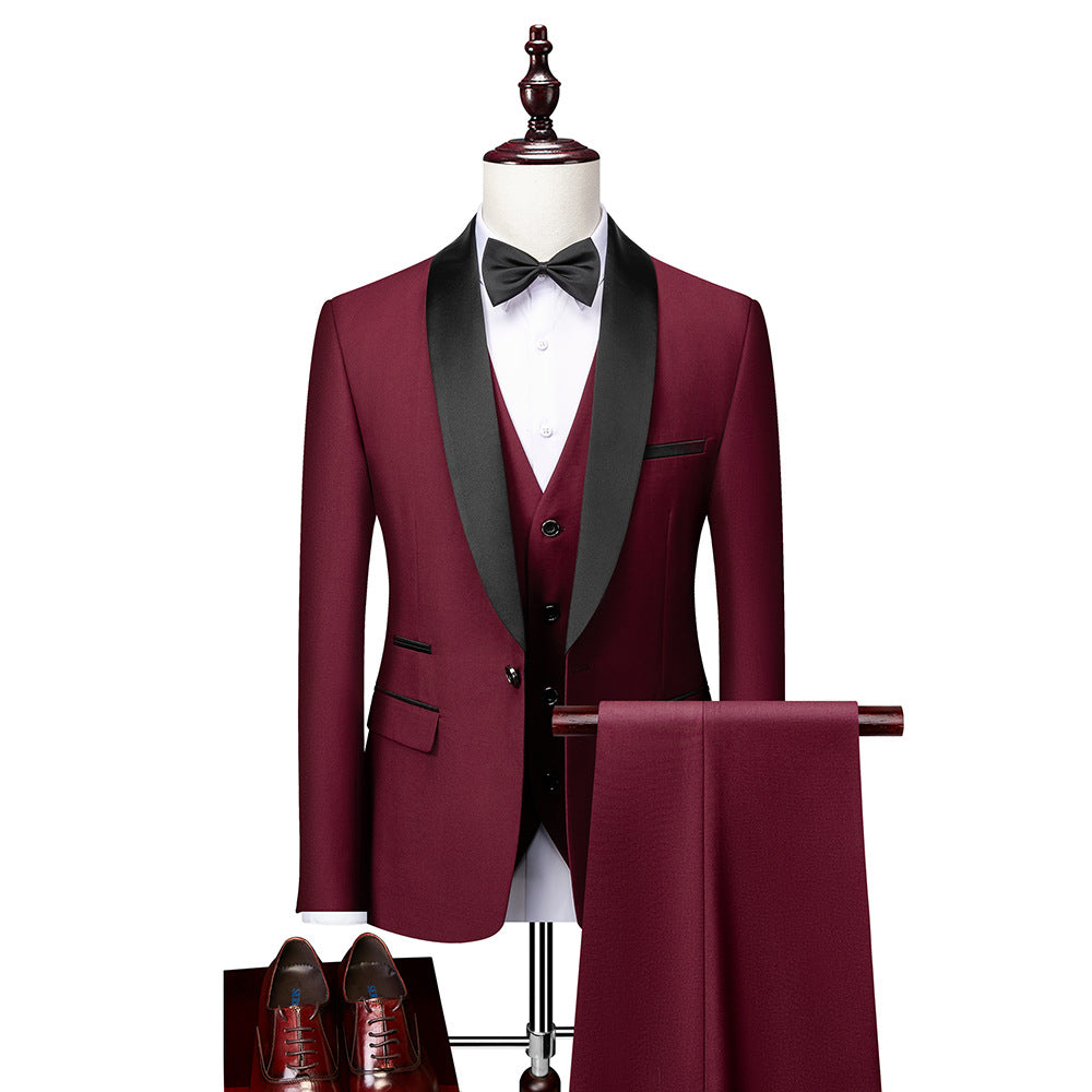 Mužský 3-dílný slim fit oblek