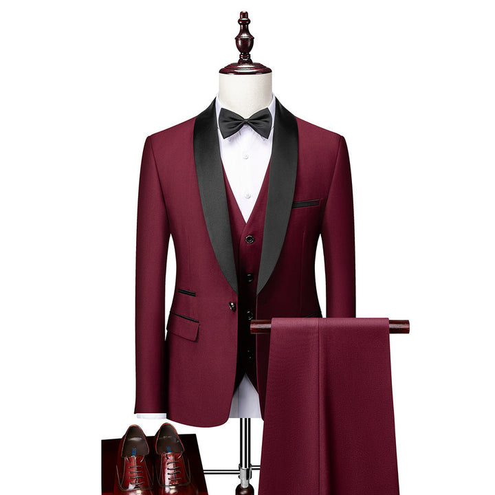 Mužský 3-dílný slim fit oblek