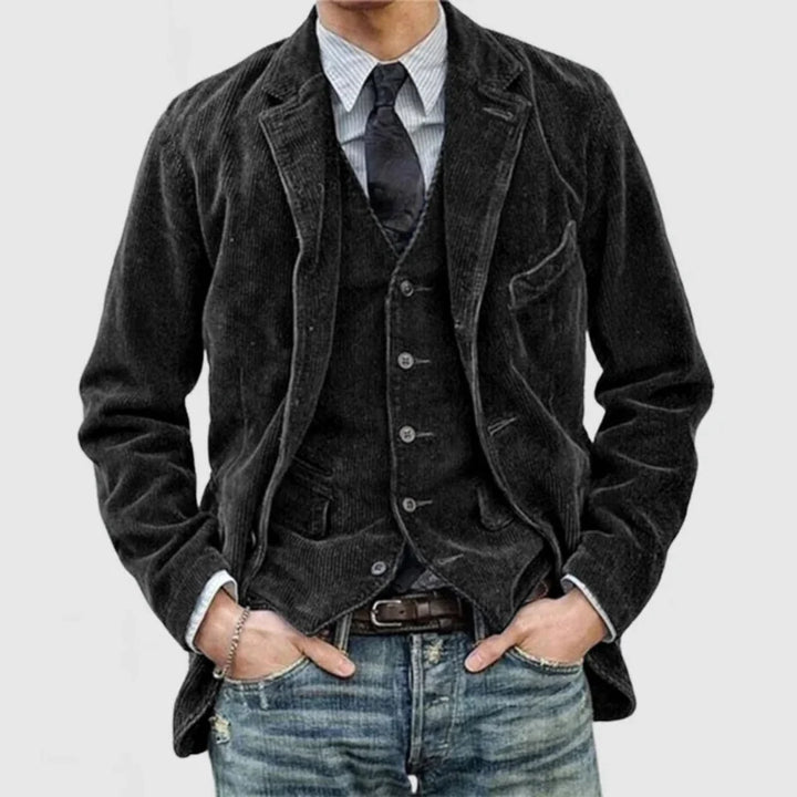 Stylový Vintage Blazer a Vest Set