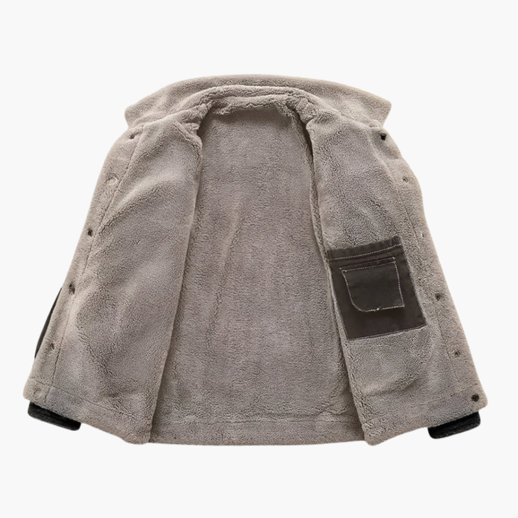 Pánská fleece-podložená džínová bunda výprodej cena