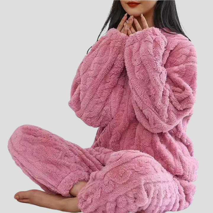 Dámská fleece pyžamová sada