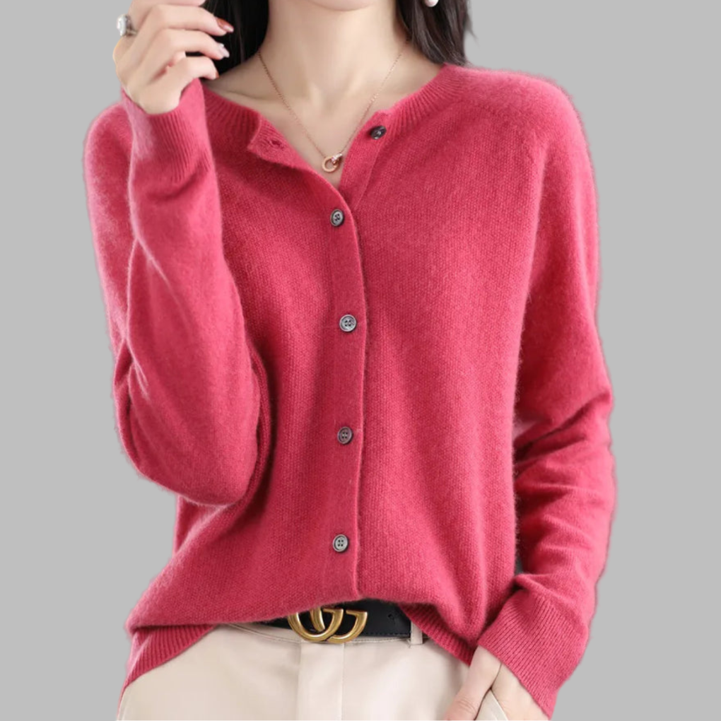Dámský cardigan s O-krkem
