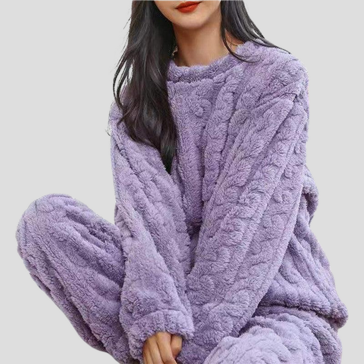 Dámská fleece pyžamová sada
