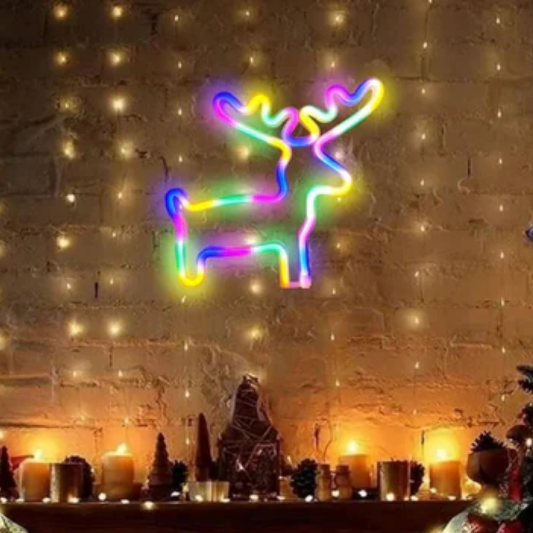 Neonová tabule Vánoční strom