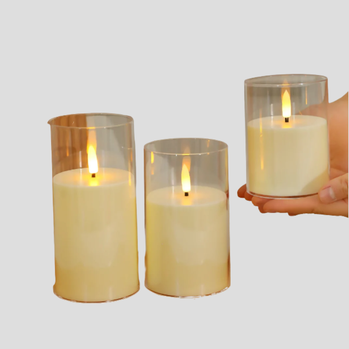 LED Svíčka 3-Dílná Sada