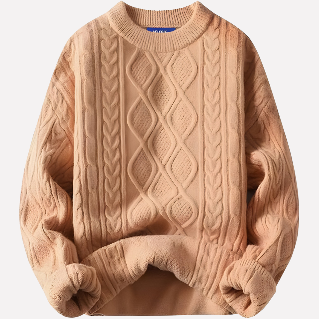 Dámský vintage svetr s kulatým výstřihem z 90. let