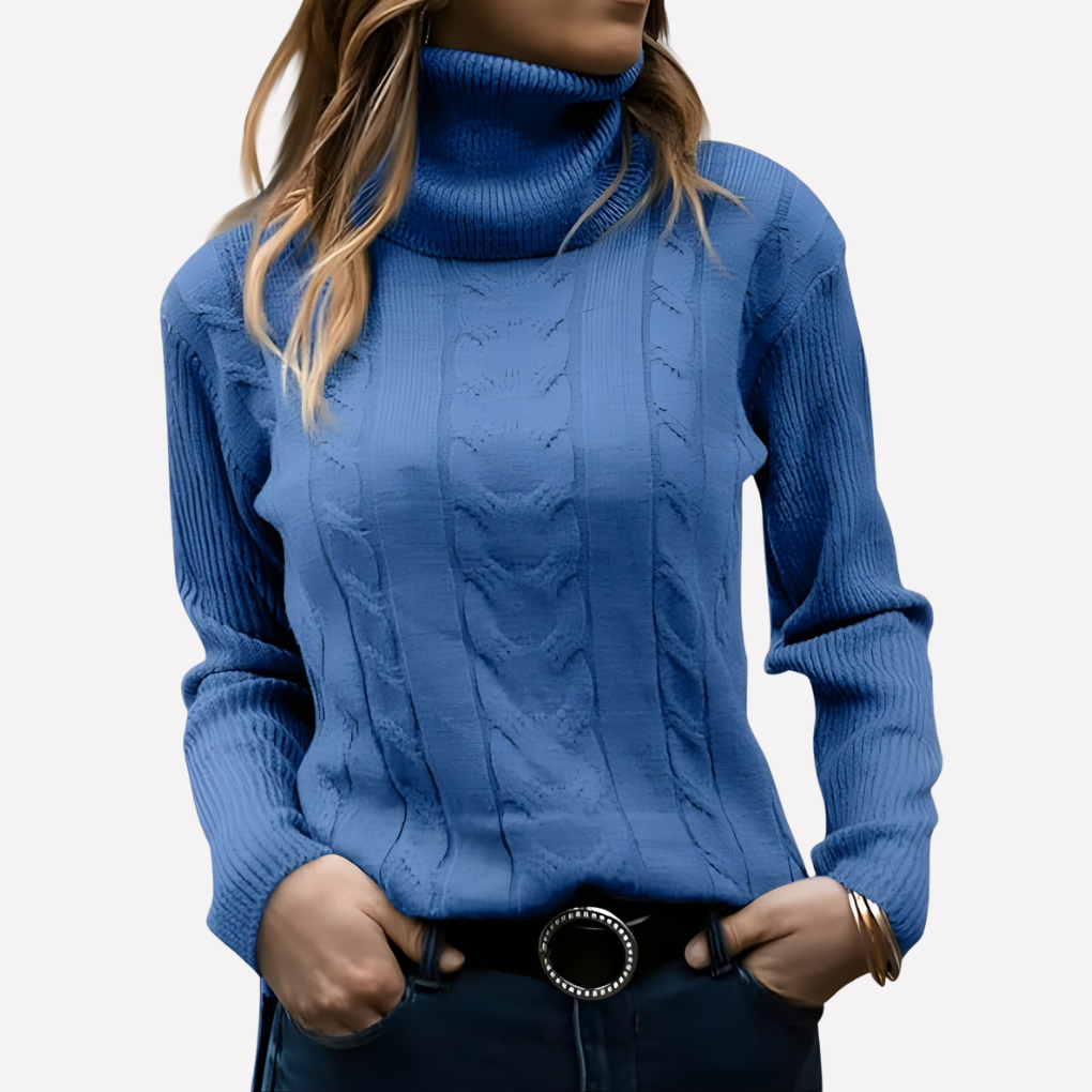 Dámský turtleneck pulover – Uvolněný každodenní styl