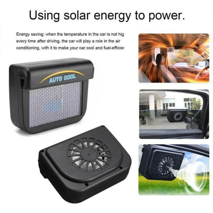 Solární napájený ventilátor okna vozidla