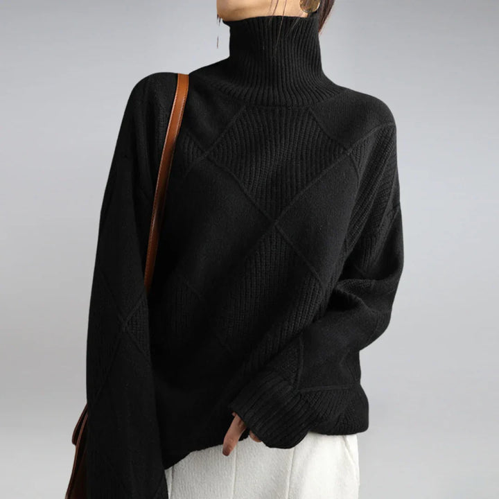 Dámský Turtleneck Svetr – Měkký Pletený s Klasickým Půvabem