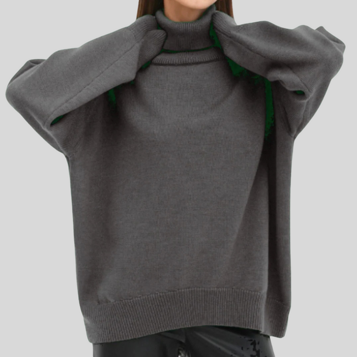 Moderní rollneck svetr pro ženy – Vylepšená zateplená vrstva