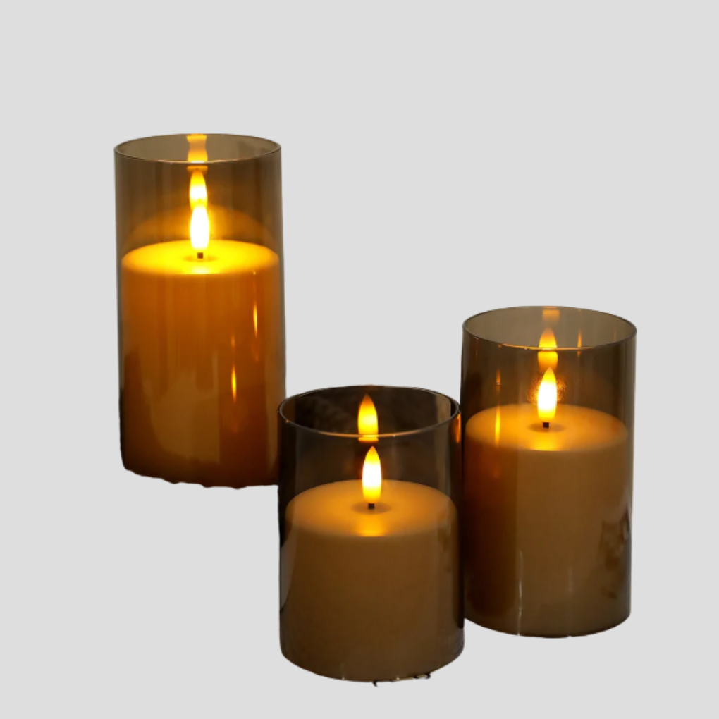 LED Svíčka 3-Dílná Sada