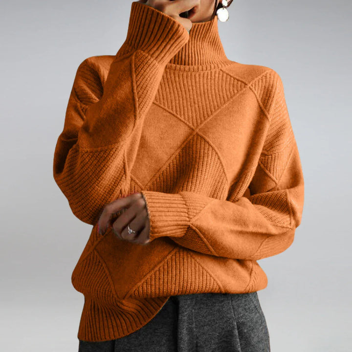 Dámský Turtleneck Svetr – Měkký Pletený s Klasickým Půvabem