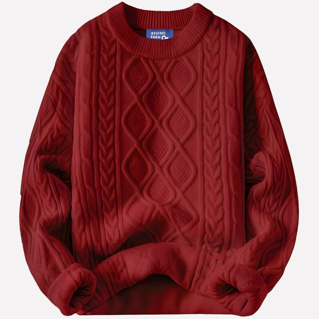 Dámský vintage svetr s kulatým výstřihem z 90. let