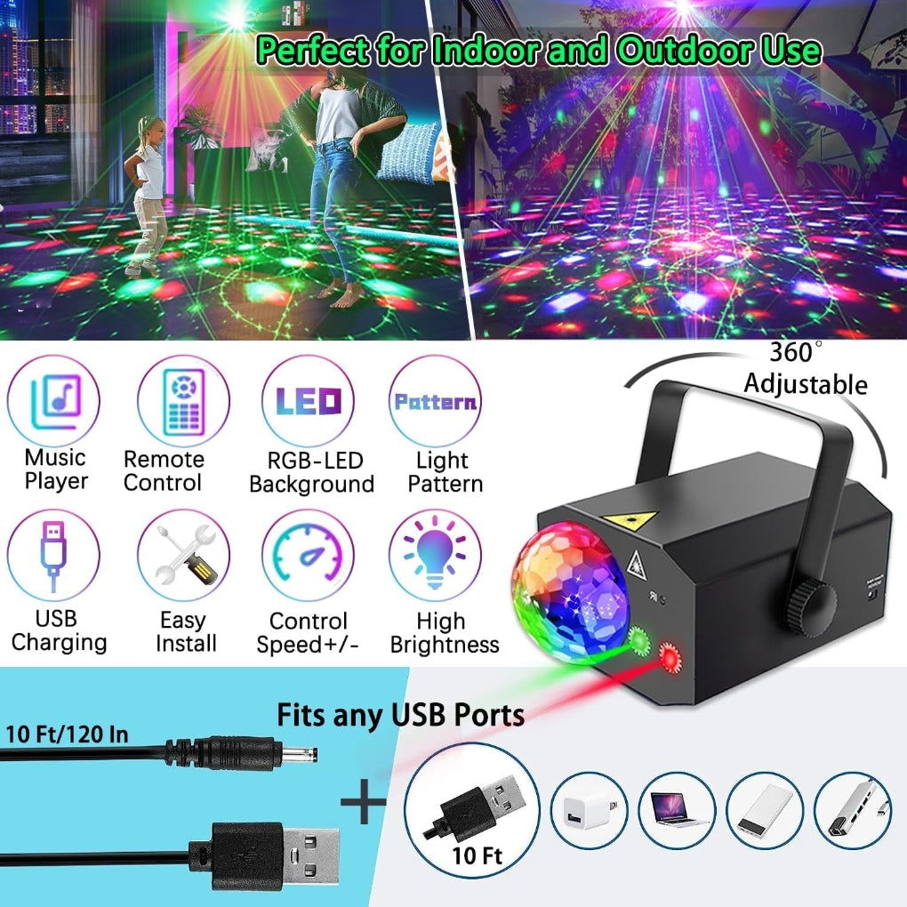 2-v-1 Laser Disco Světlo