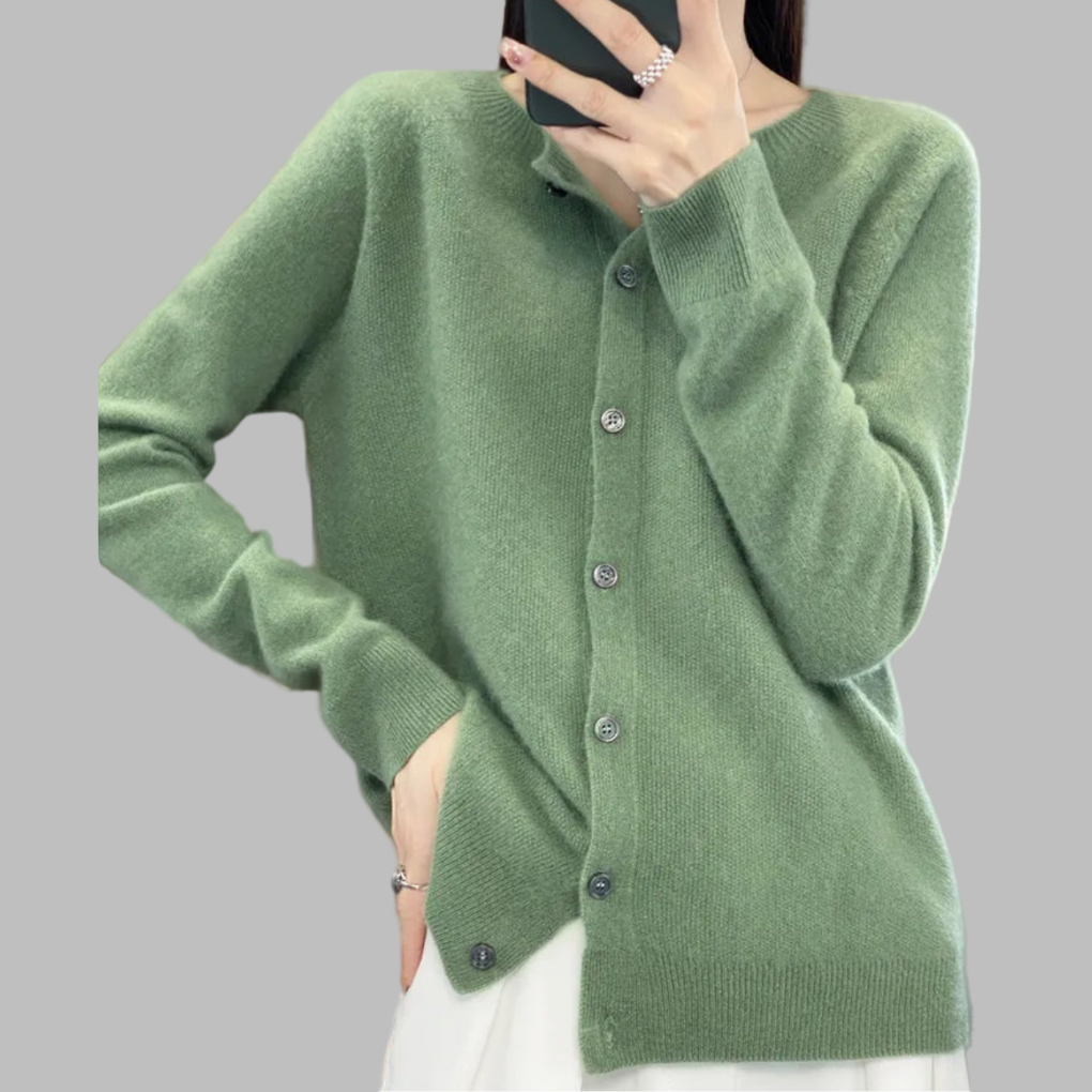 Dámský cardigan s O-krkem