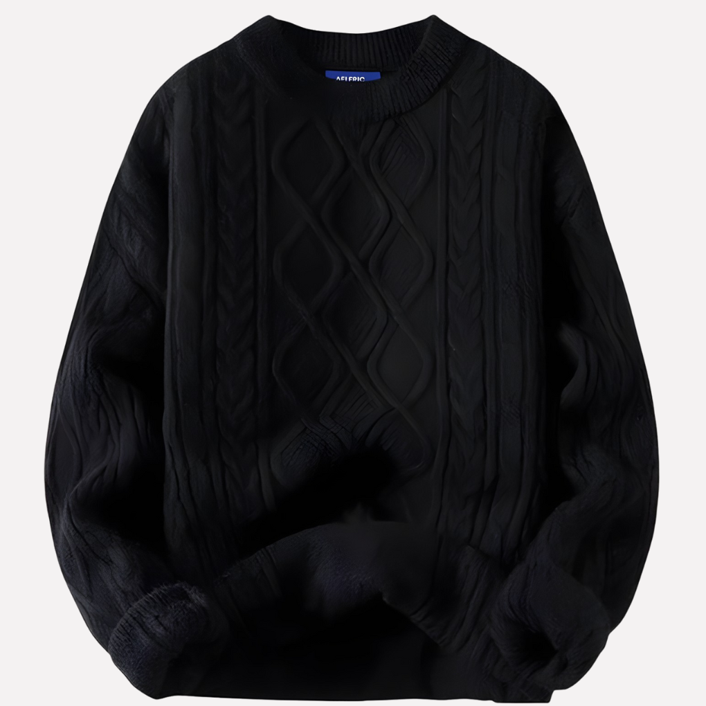 Dámský vintage svetr s kulatým výstřihem z 90. let