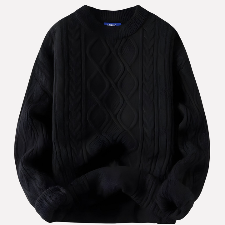 Dámský vintage svetr s kulatým výstřihem z 90. let