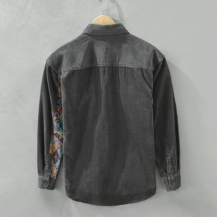 Mužské vintage tričko s dlouhým rukávem, klasický styl s nadčasovým odkazem